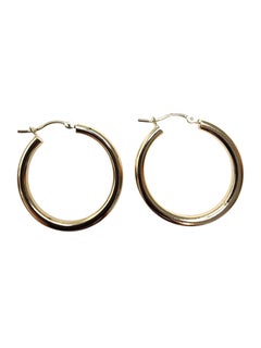 14K Yellow Gold Hoop Earrings #25522