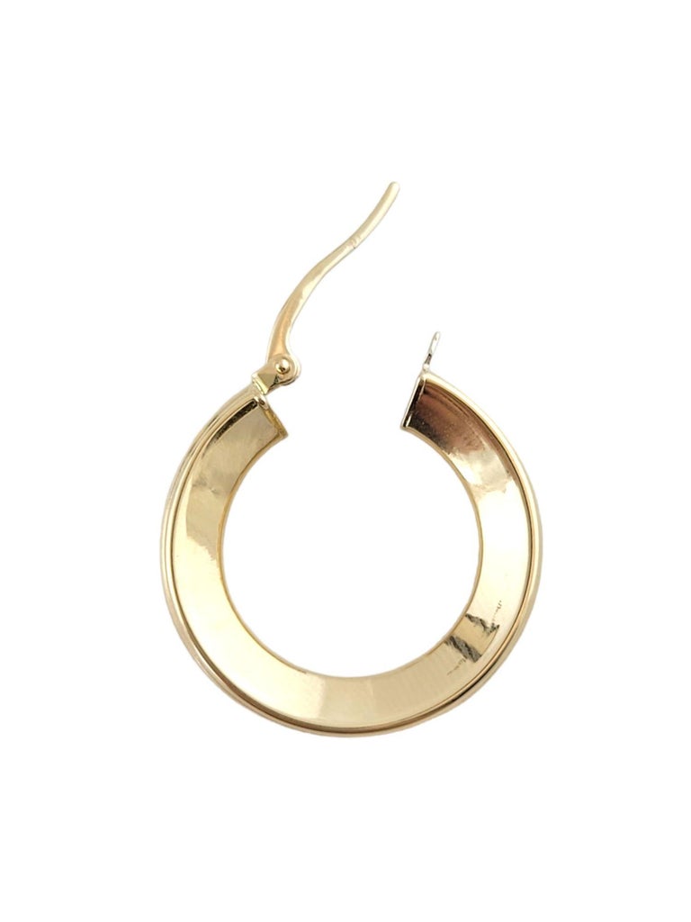 Large Wedding Hoop Earrings in 14K Yellow Gold