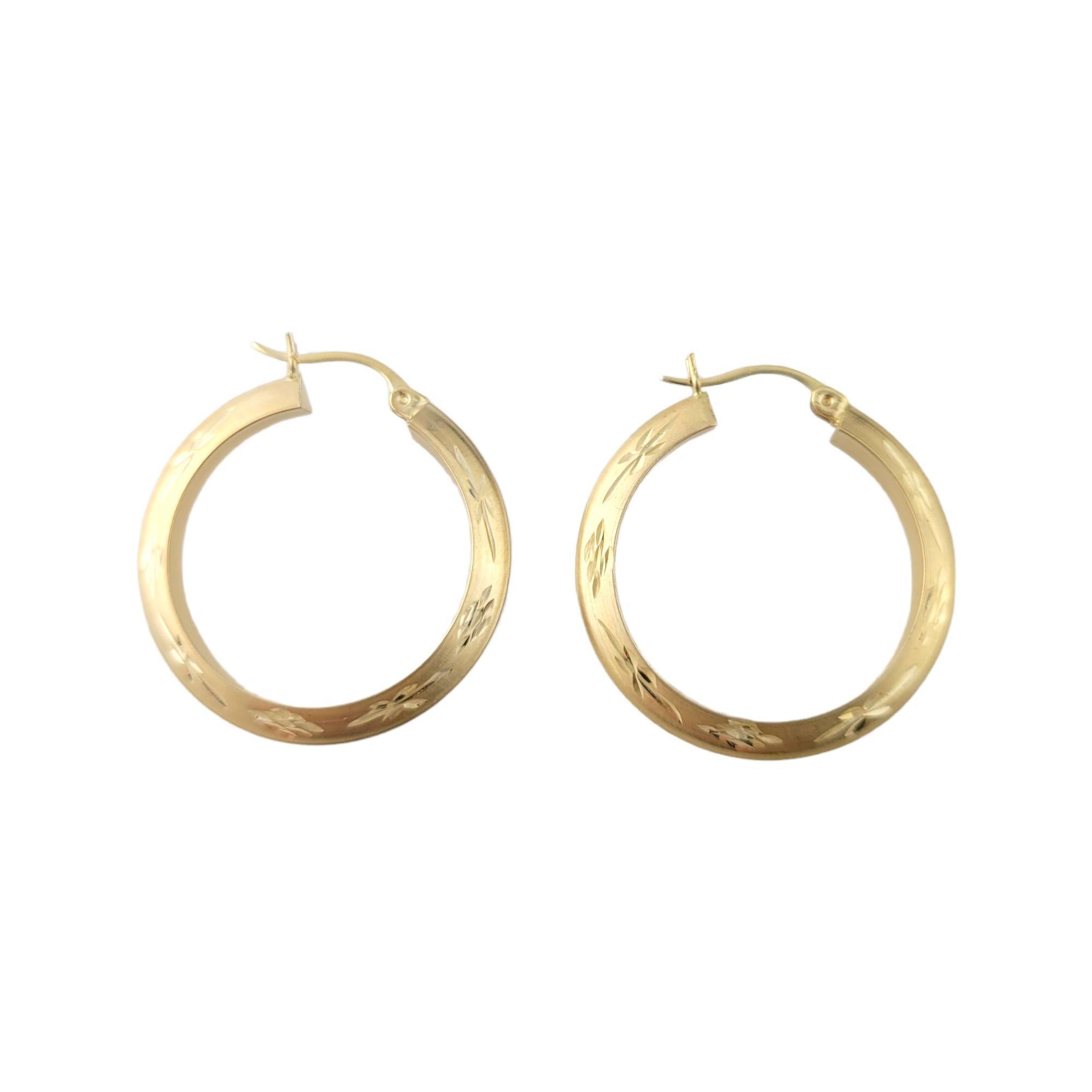 14k Yellow Gold Hoop Earrings 3