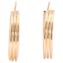 14k Yellow Gold Hoop Earrings