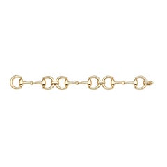 14 Karat Yellow Gold Horse Bit Bracelet