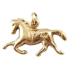 Breloque cheval en or jaune 14 carats n° 16789