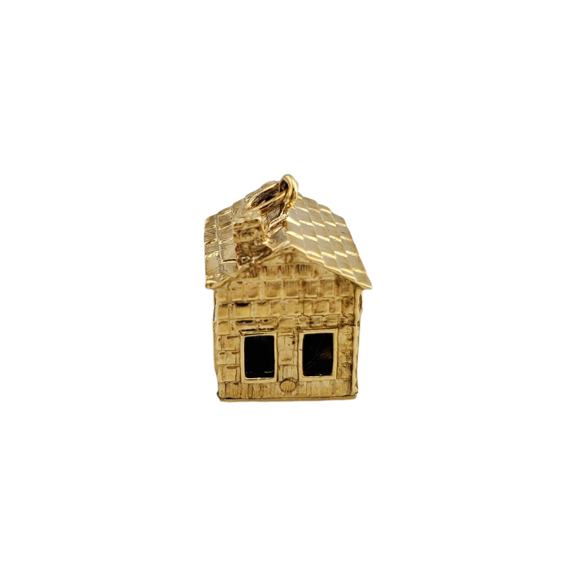 Vintage 14K Yellow Gold House Charm 

 You’ll love this adoorable house charm!

Size: 12.74mm X 17.37mm

Weight:  6.7gr / 4.3 dwt

Very good condition, professionally polished.

Will come packaged in a gift box and will be shipped U.S. Priority Mail