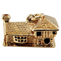 14K Yellow Gold House Charm