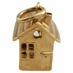14K Yellow Gold House Charm
