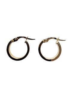 Orecchini a cerchio "Huggie" in oro giallo 14 carati #25523
