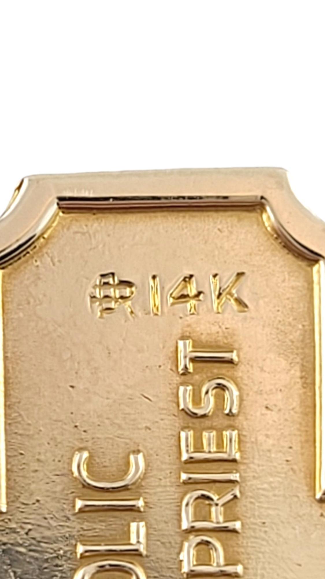 14K Yellow Gold 