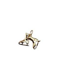 14K Yellow Gold Ice Skates Charm #22346