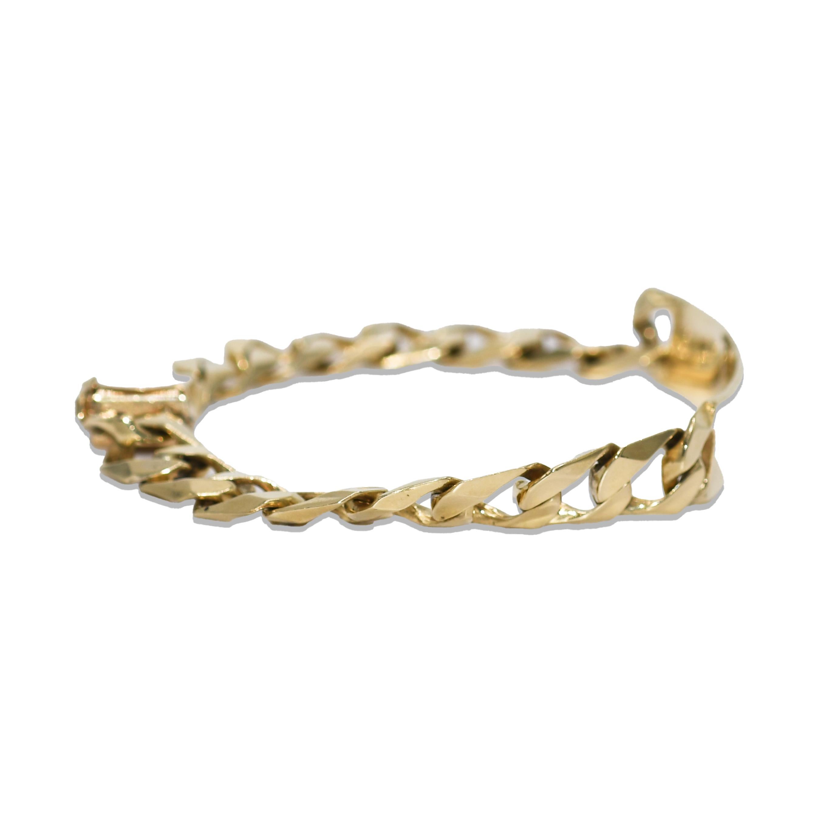 14K Gelbgold ID-Armband 8