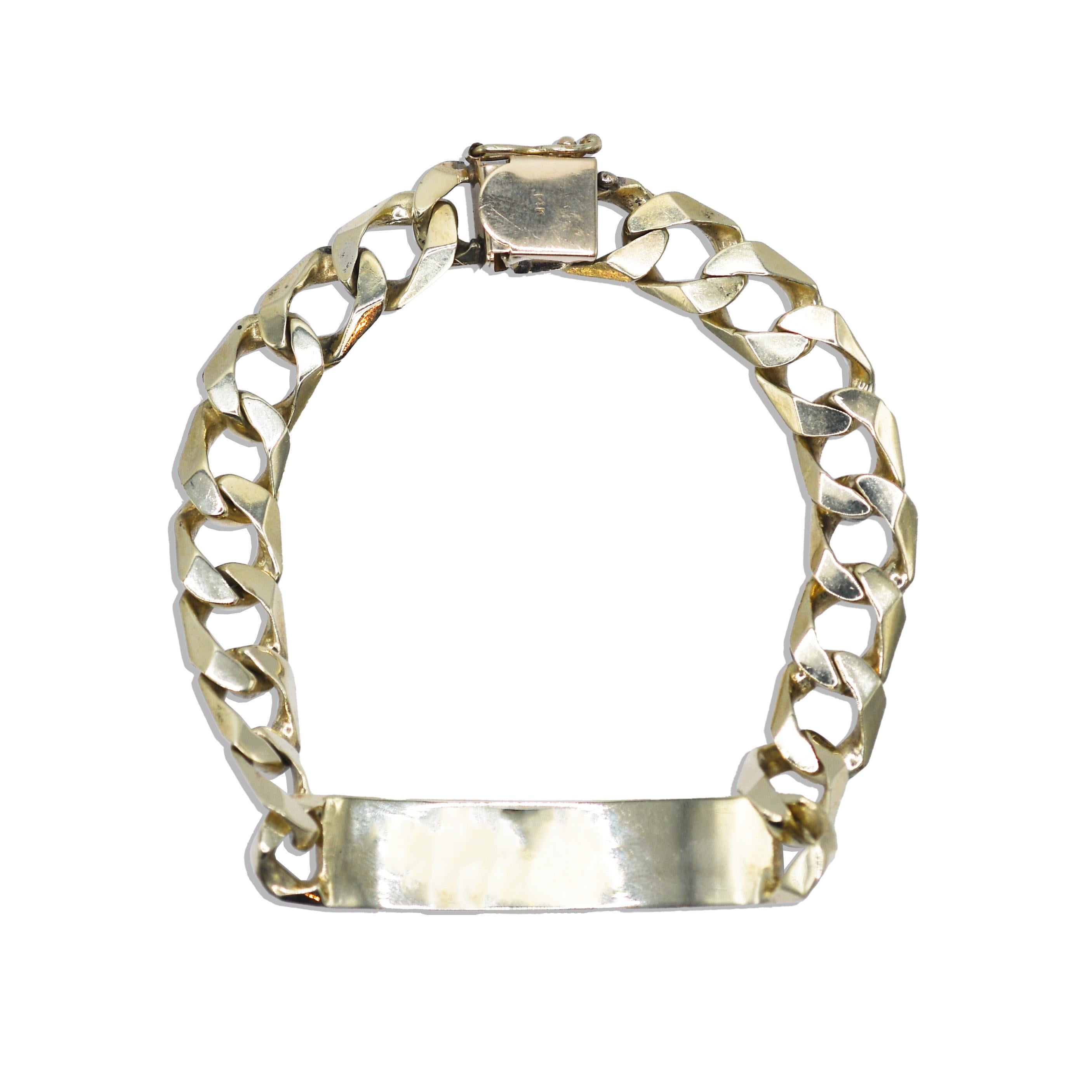 14K Gelbgold ID-Armband 8