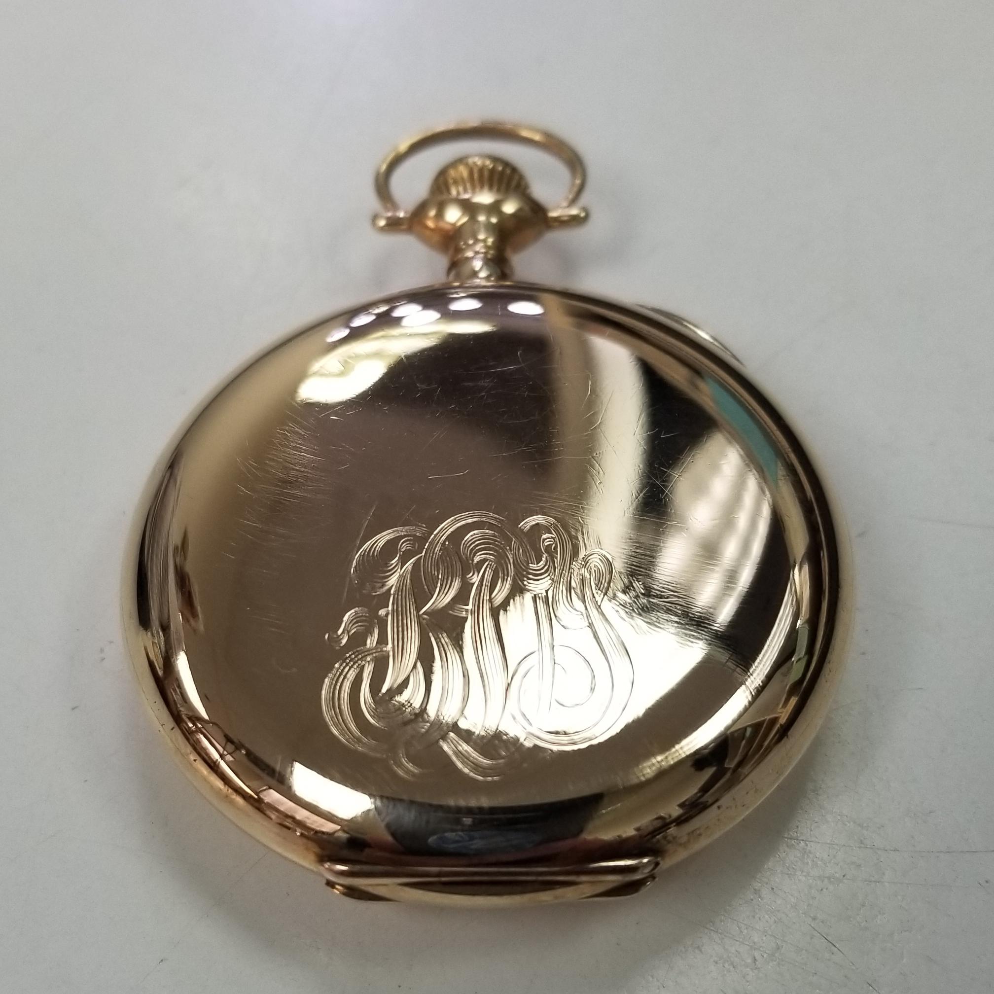 gold illinois pocket watch