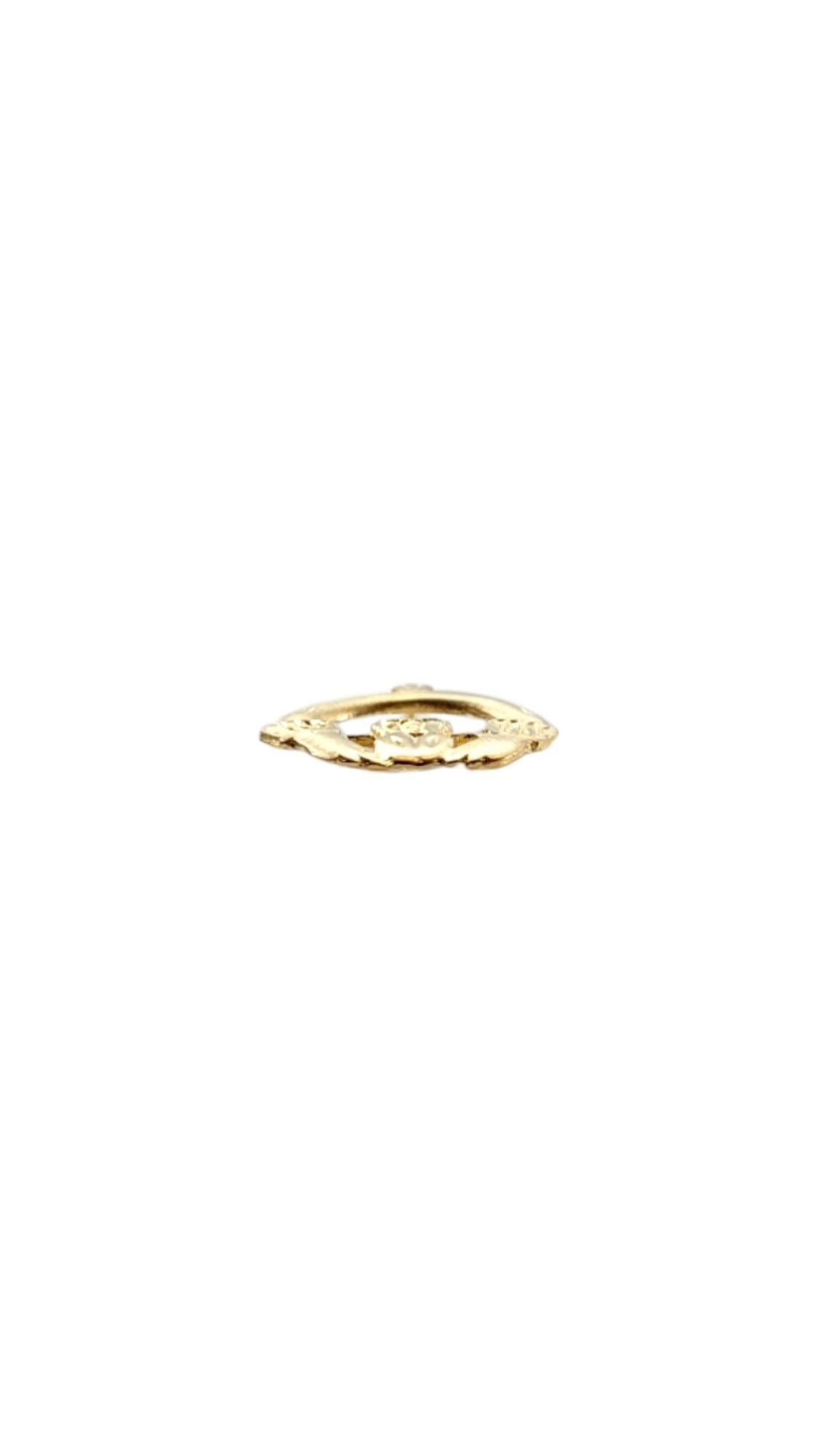 Breloque Claddagh en or jaune 14K #20322 en vente 2