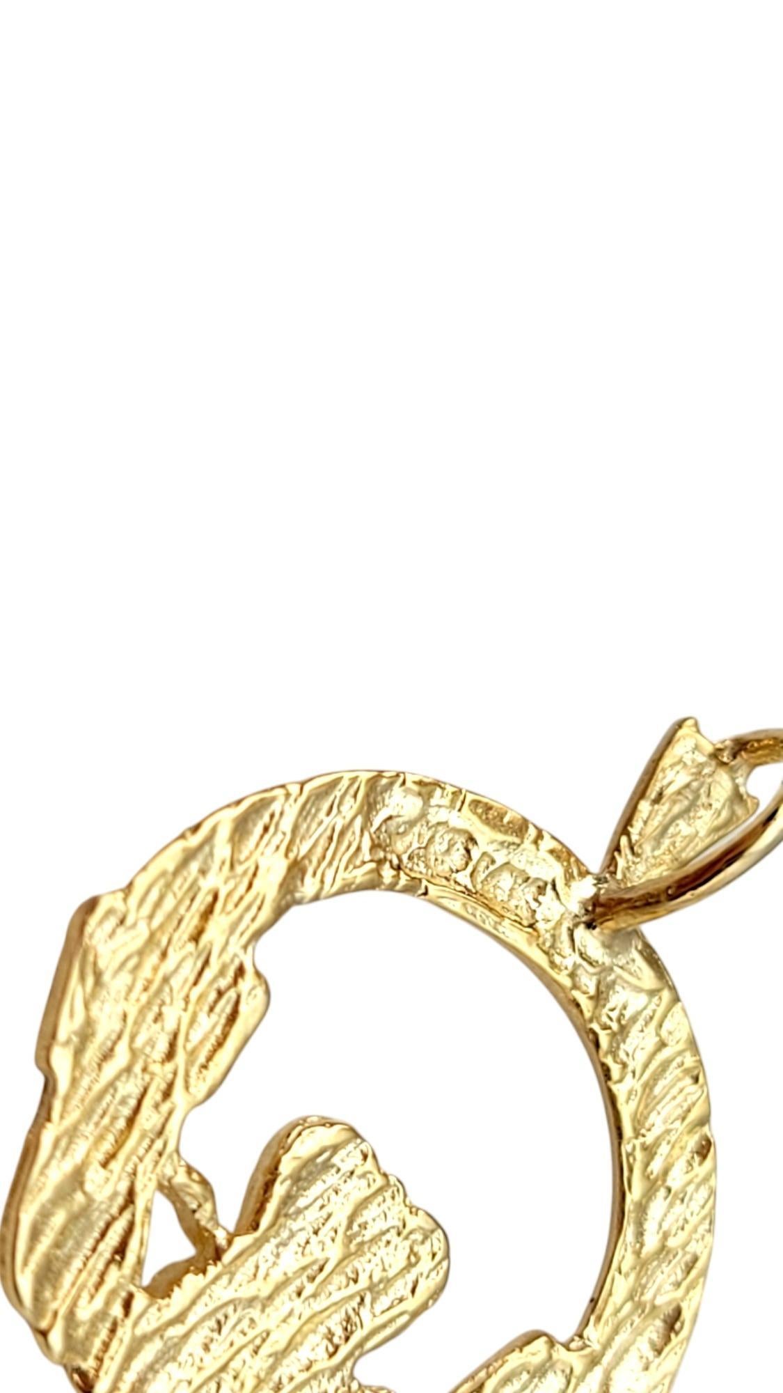 Breloque Claddagh en or jaune 14K #20322 en vente 4
