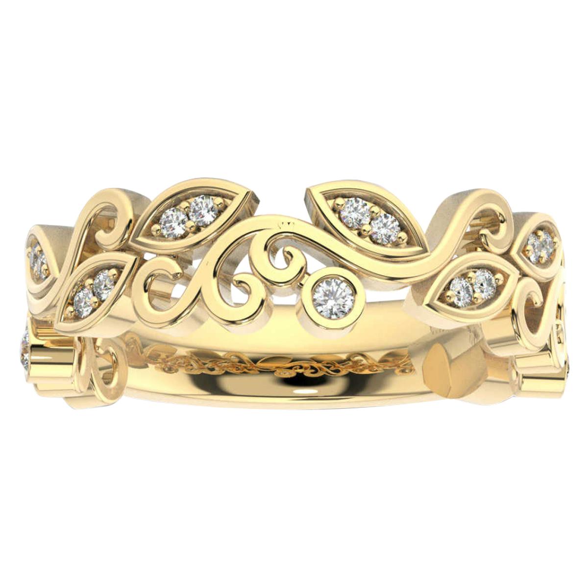 14K Yellow Gold Isabella Diamond Ring '1/5 Ct. tw' For Sale