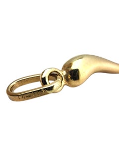 14K Yellow Gold Italian Horn Pendant #22824