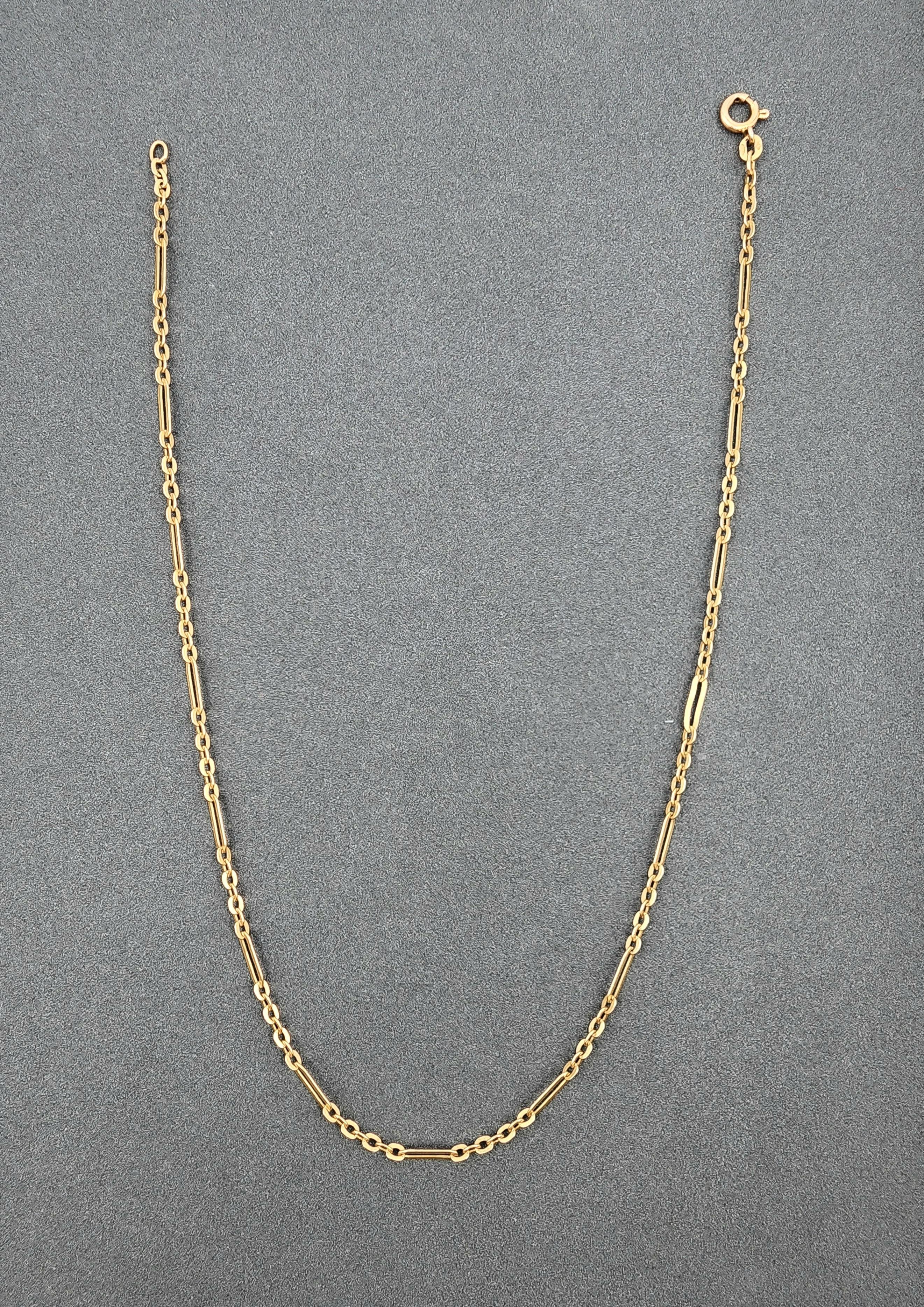 Taille ronde Chaîne italienne à maillons en or jaune 14k par BALESTRA en vente