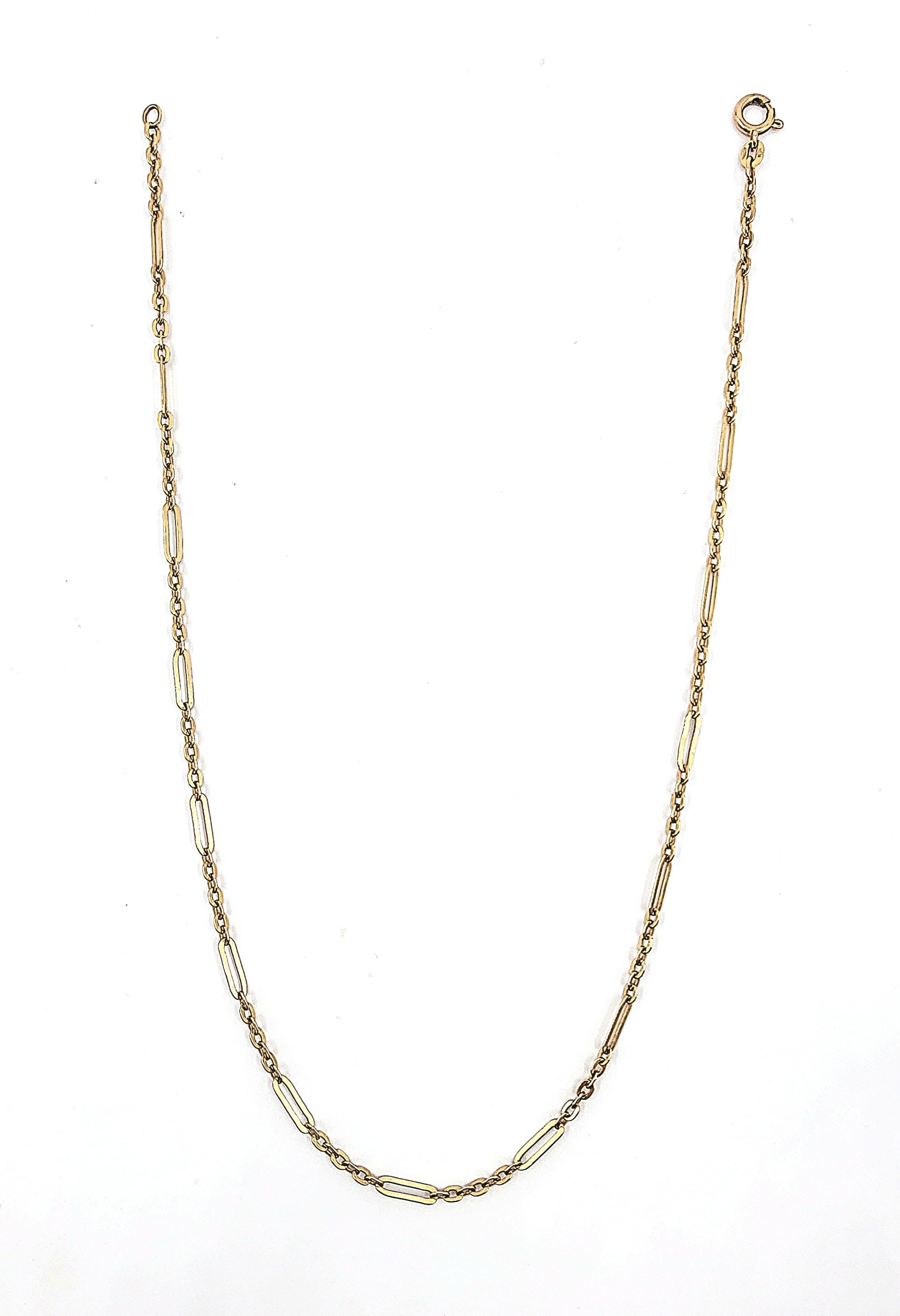Chaîne italienne à maillons en or jaune 14k par BALESTRA en vente 2