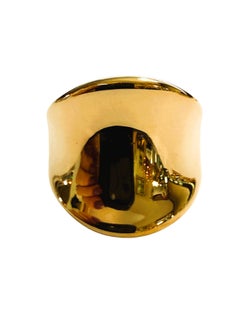 14k Yellow Gold Italian Milor Chubby / Puffy Ring Size 6