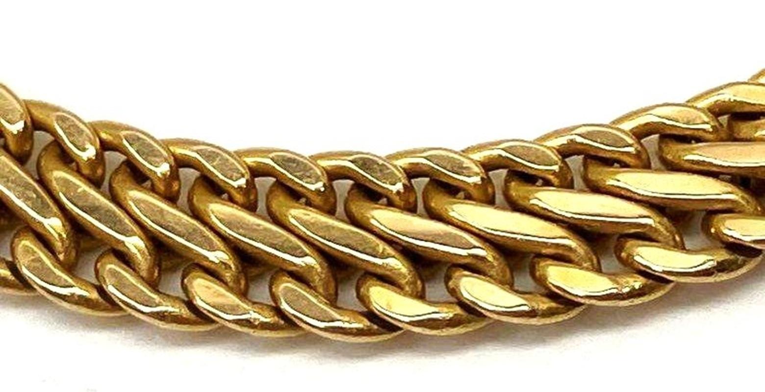 Collier en or jaune 14k Italian Milor 17.5