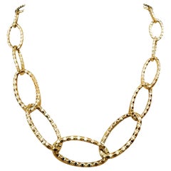 Collier italien en or jaune 14k de 19 pouces et 9 grammes avec marque de fabrique