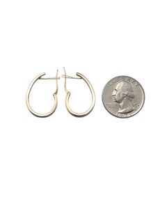 14K Yellow Gold J Hoop Earrings #24800