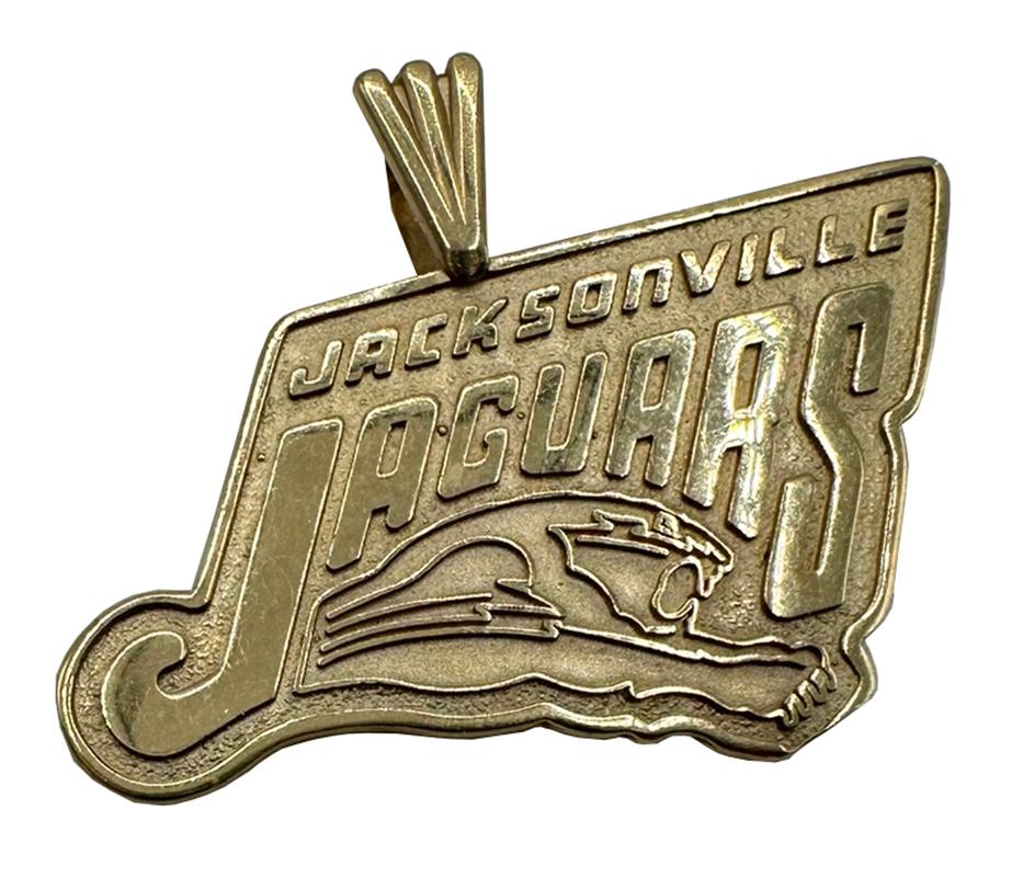 14K Yellow Gold Jacksonville Jaguars Charm / Pendant For Sale 1