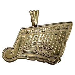 Vintage 14K Yellow Gold Jacksonville Jaguars Charm / Pendant