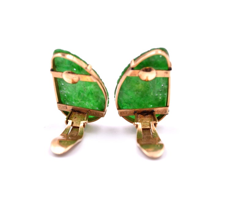 Jade Flora Earrings