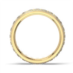 Anello Katharine Eternity in oro giallo 14K con diamanti da 2 ct. tw