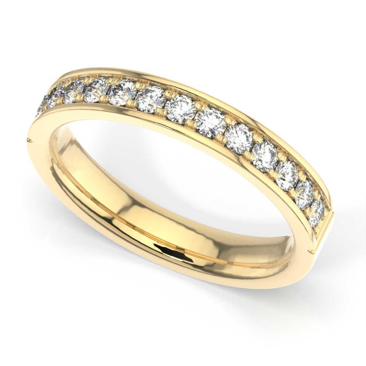 Round Cut 14K Yellow Gold Kay Diamond Ring '2/5 Ct. tw' For Sale