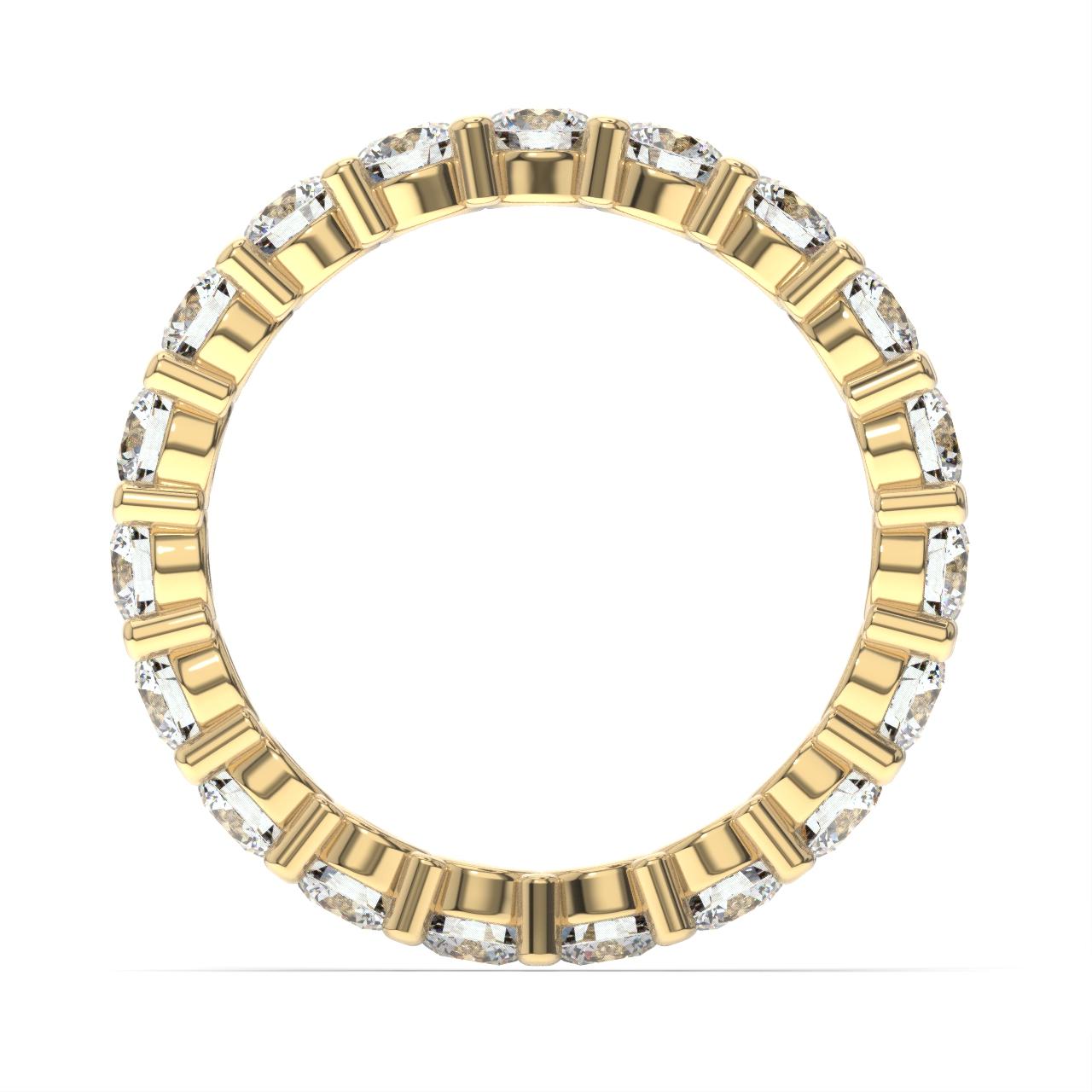 Timeless and classic. This eternity band features a perfectly matched round brilliant diamonds shared prong set. Experience the difference!

Product details: 

Center Gemstone Color: WHITE
Side Gemstone Type: NATURAL DIAMOND
Side Gemstone Shape: