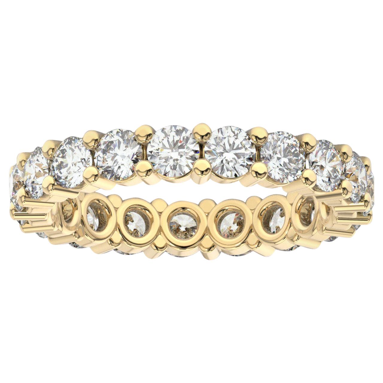 14K Yellow Gold Kira Eternity Diamond Ring '2 Ct. Tw' For Sale