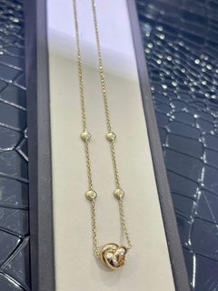 14k Yellow Gold Knot Necklace
