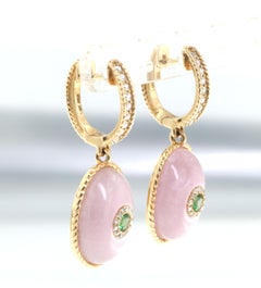 14K Yellow Gold Kunite Pendant CSN-02085-37