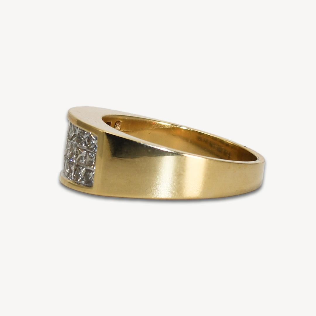 Women's or Men's 14K Yellow Gold Ladies' Diamond Band 1.00ct For Sale