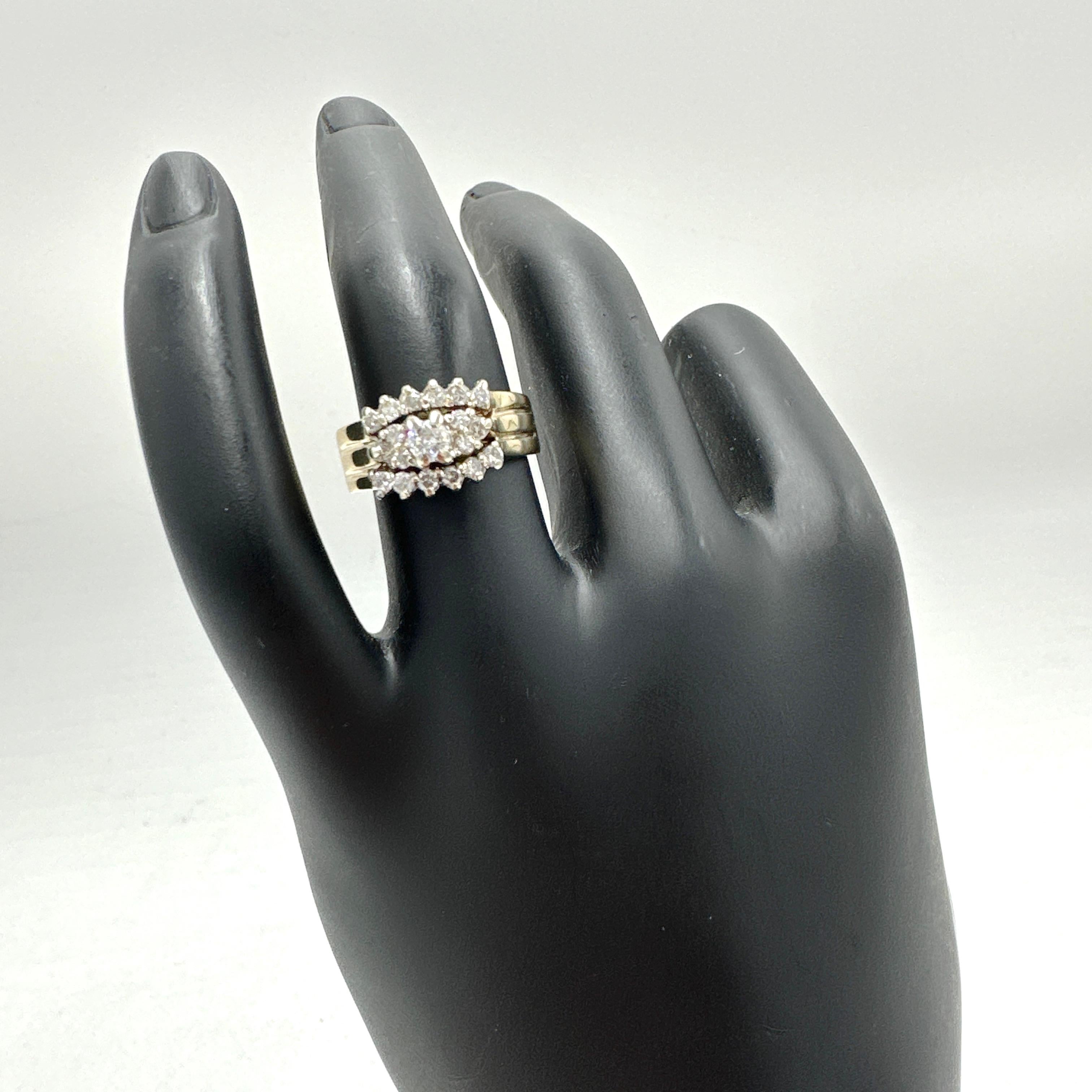 Round Cut 14k Yellow Gold Ladies Diamond Engagement Ring 0.51TCW