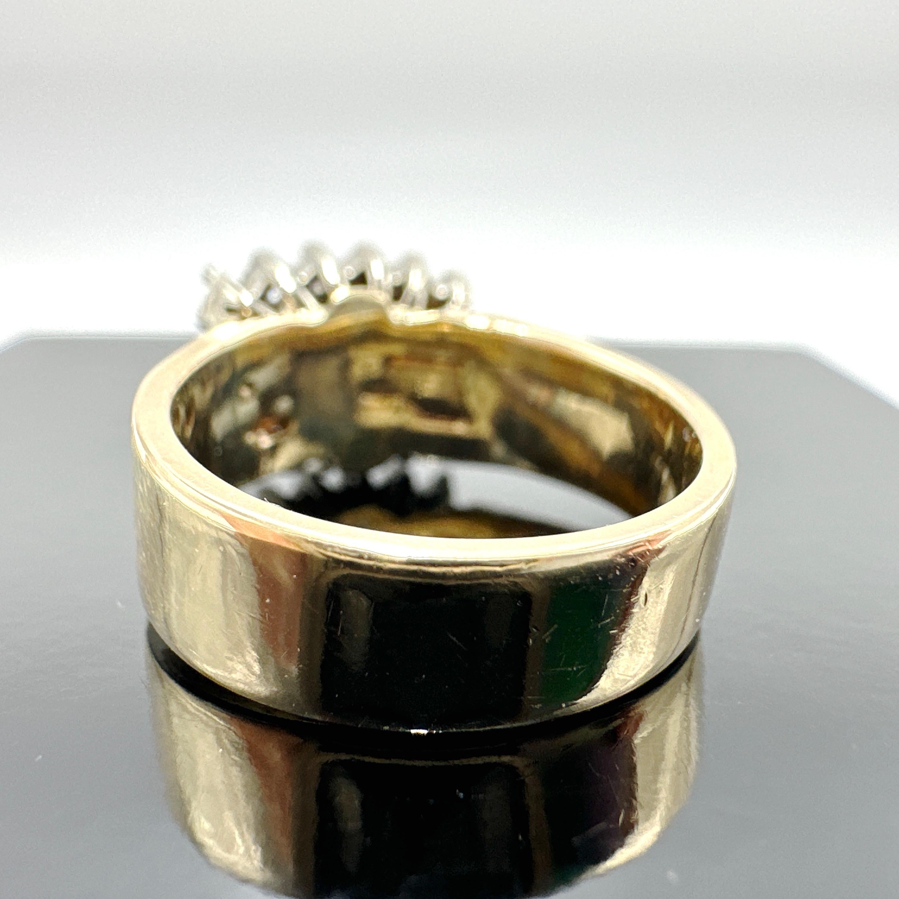 14k Yellow Gold Ladies Diamond Engagement Ring 0.51TCW 1