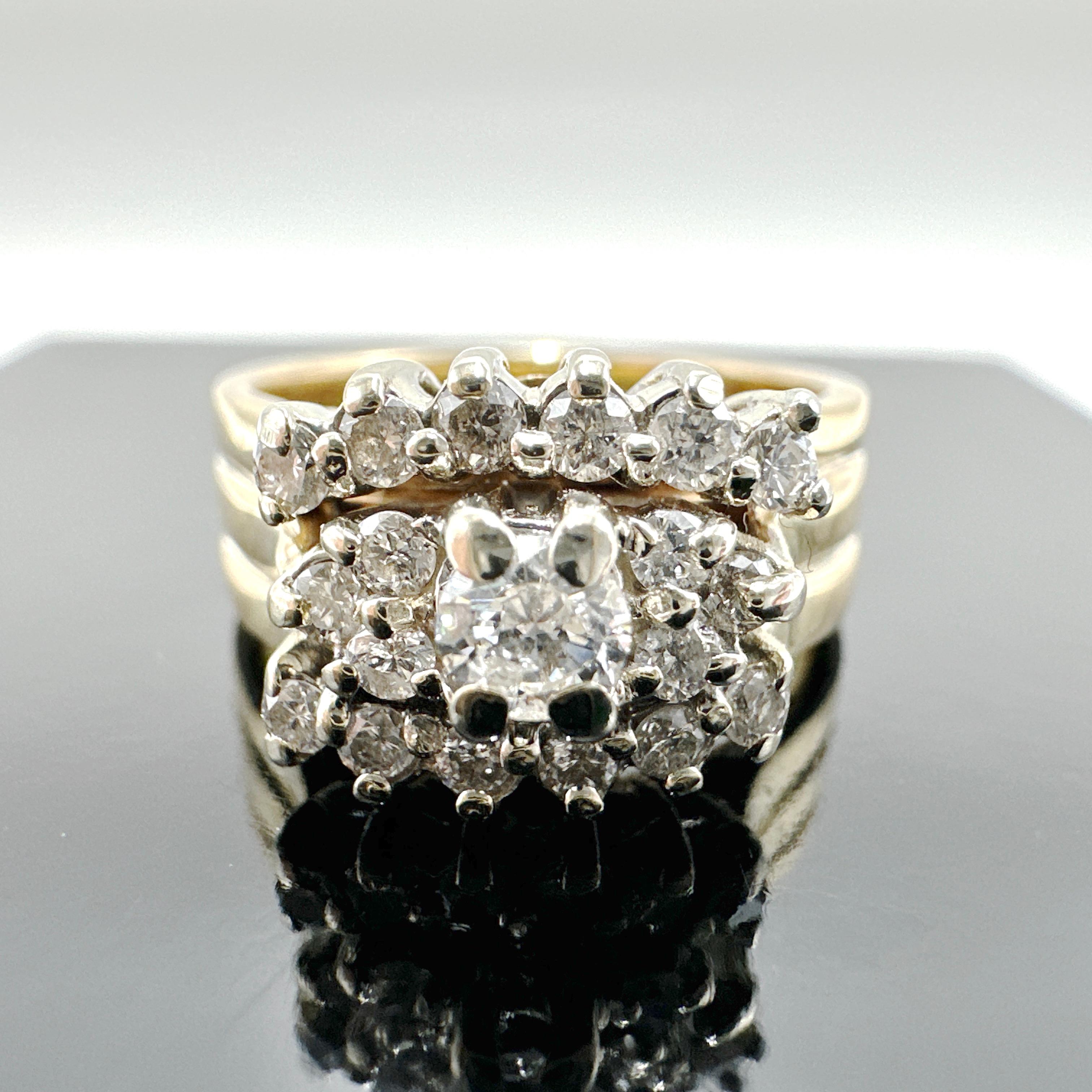 14k Yellow Gold Ladies Diamond Engagement Ring 0.51TCW 4