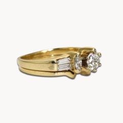 14K Yellow Gold Ladies' Diamond Ring Set