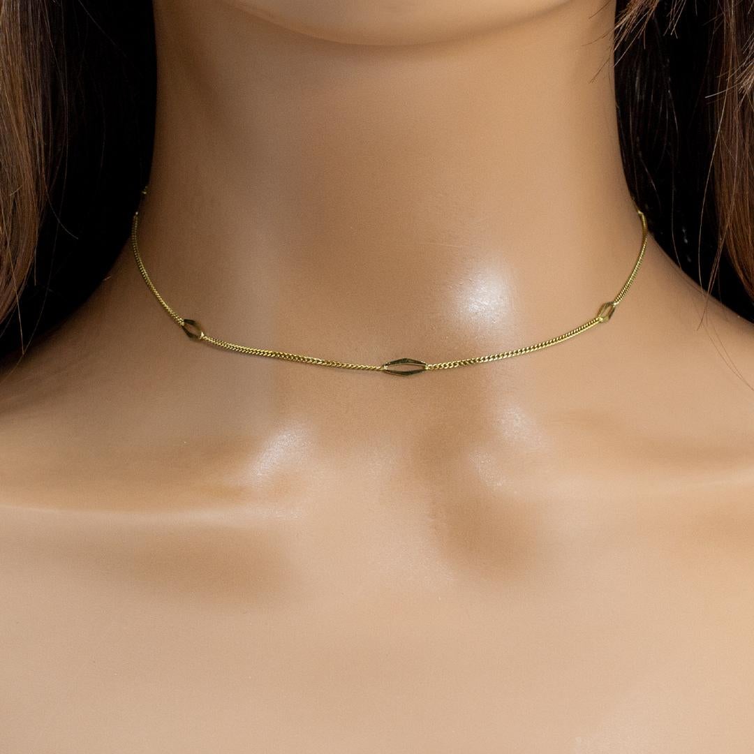 14 Karat Gelbgold Damen-Halskette 4