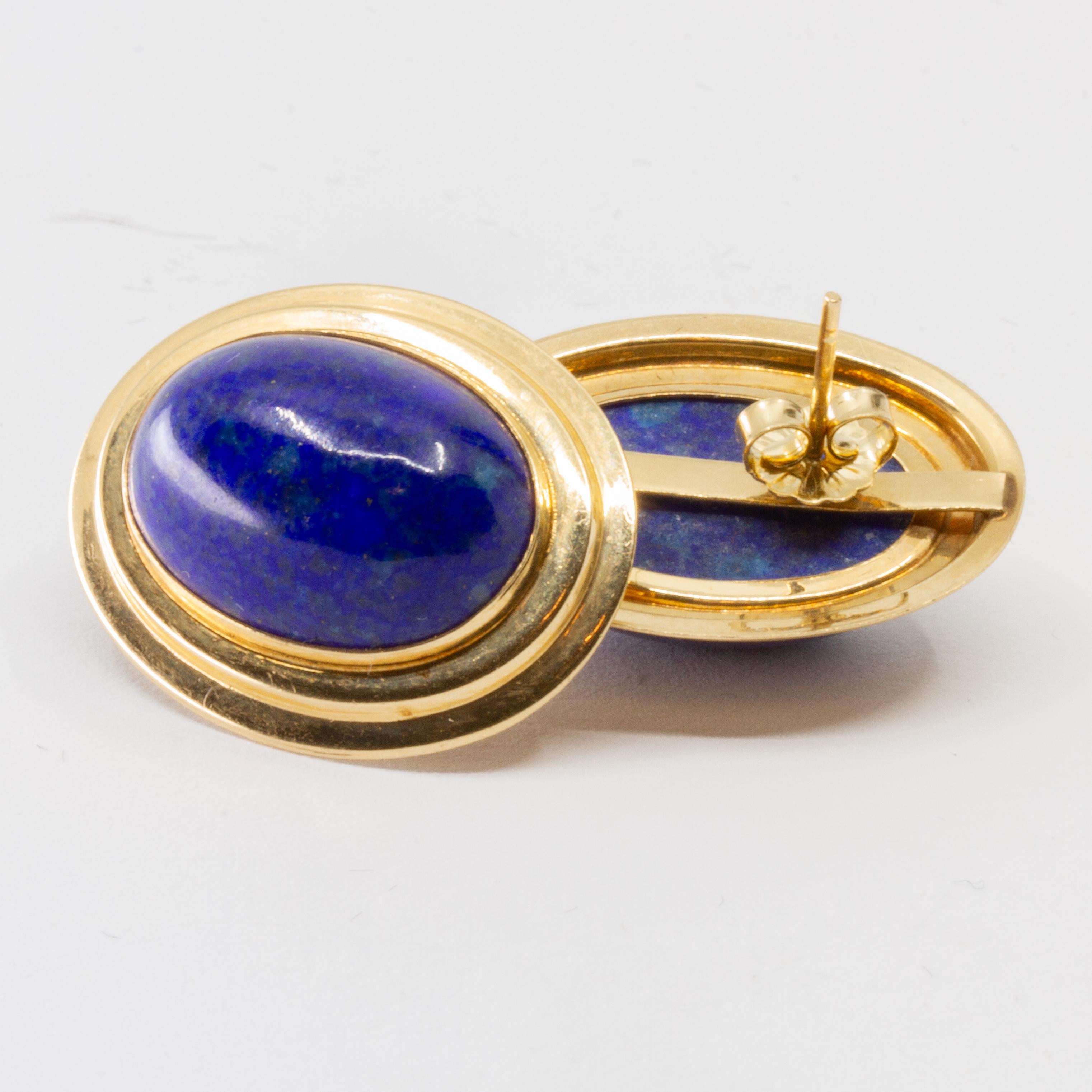 lapis lazuli earrings gold