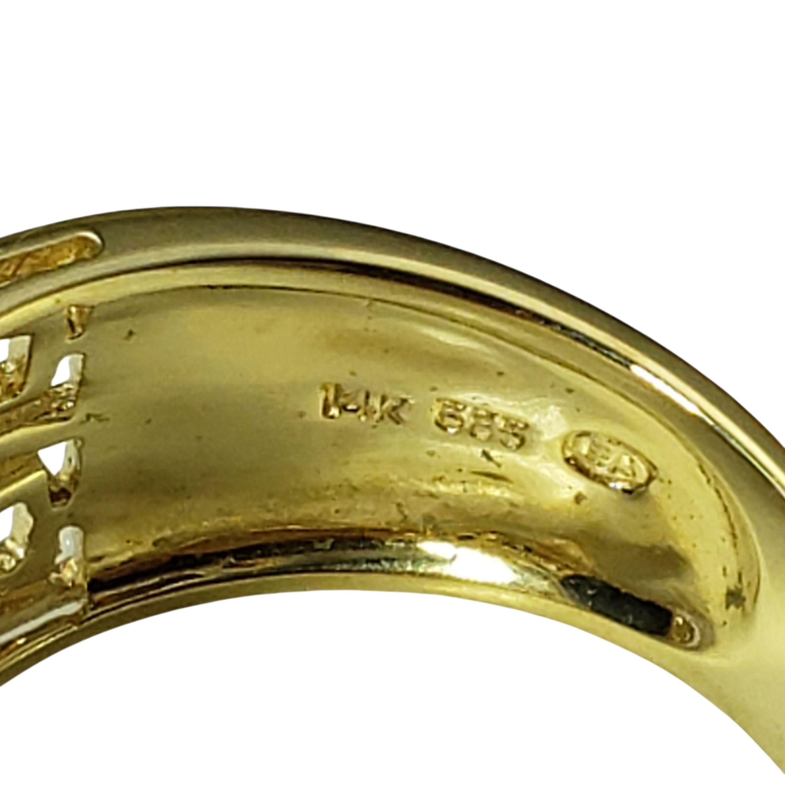 14K Gelbgold Lapis Lazuli griechischen Schlüssel Ring Größe 8,5 #22443 im Angebot 1