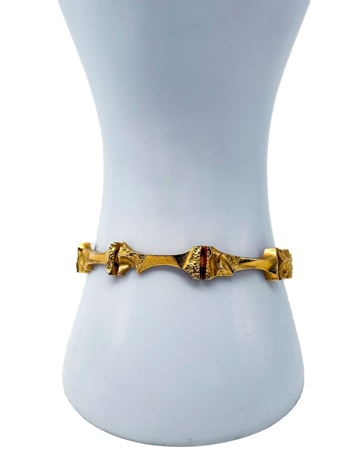 Bracelet Lapponia en or jaune 14K - Design/One classique scandinave Unisexe en vente