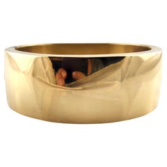 14K Yellow Gold Large Hinged Bangle Bracelet #18773