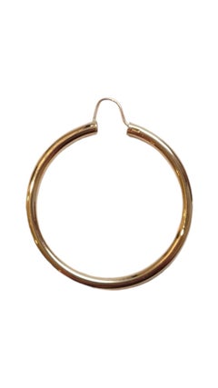 14K Yellow Gold Large Hoop Earrings #18280