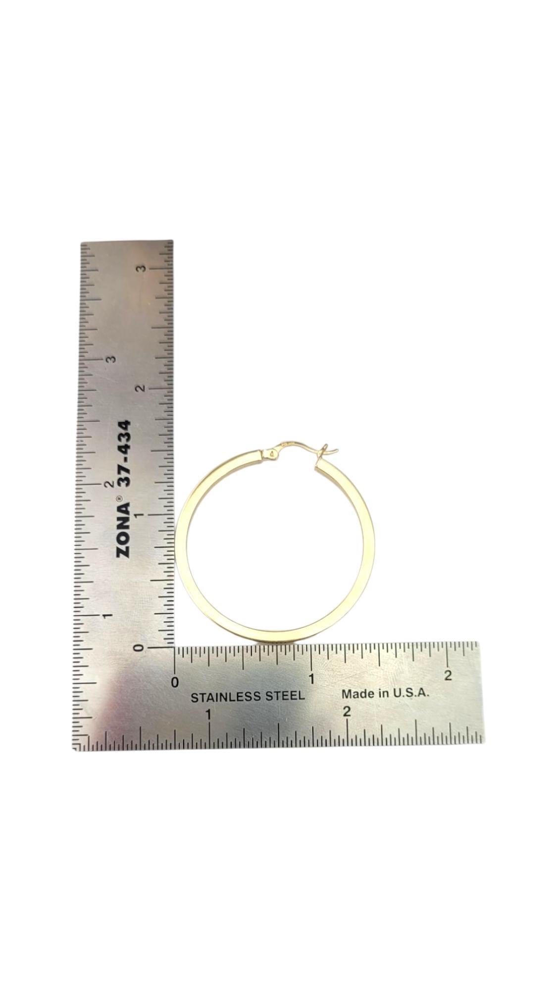 14K Yellow Gold Large Hoop Earrings #21707 in vendita 1