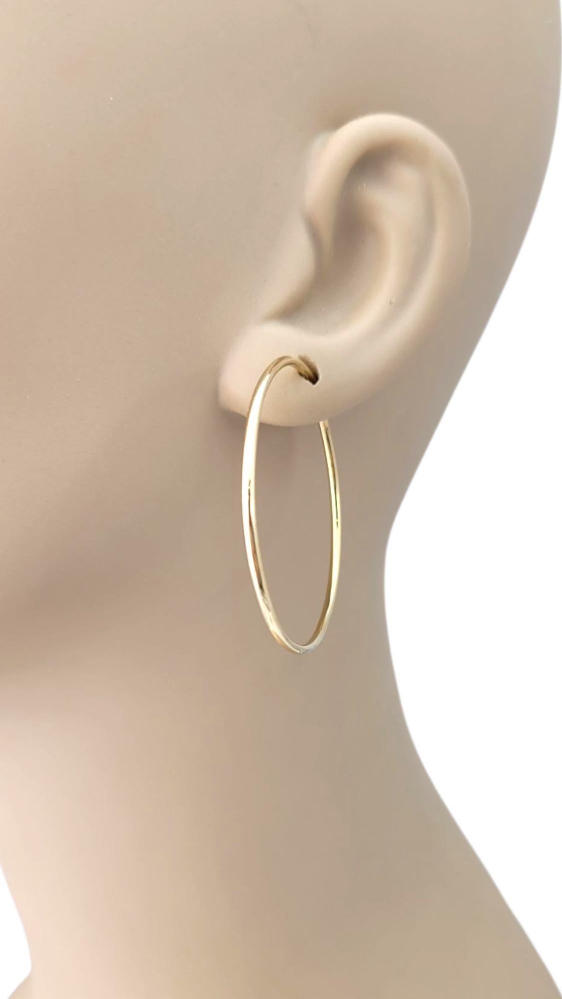 14K Yellow Gold Large Hoop Earrings #21711 in vendita 1