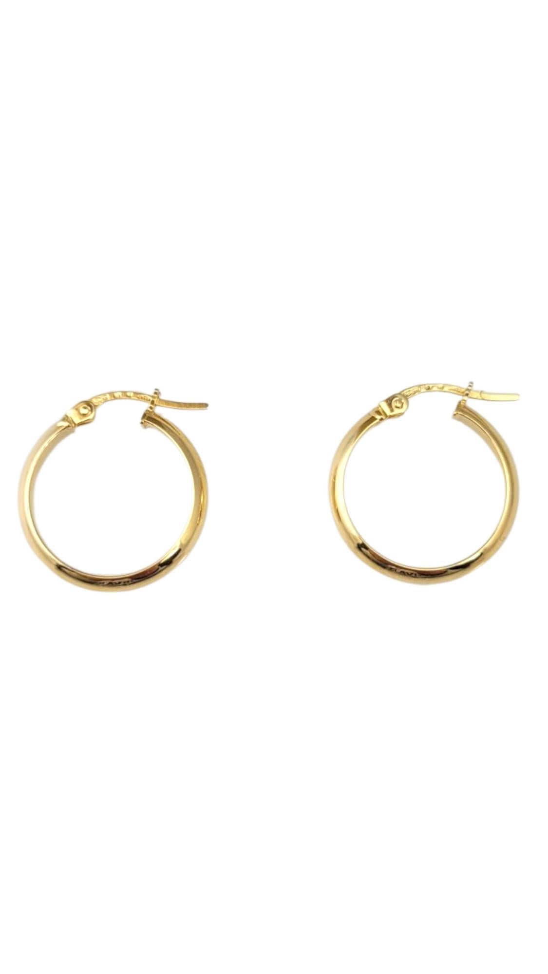 14K Yellow Gold Large Hoop Earrings #21711