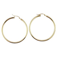 14k Yellow Gold Large Hoop Earrings #23093