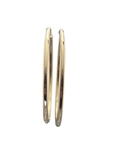 14K Yellow Gold Large Hoop Earrings #24277